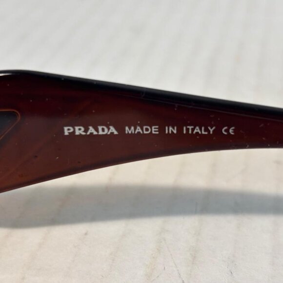 Prada Sunglasses Brown frame & lens  #86370-1 Made in Italy  NEW - Picture 3 of 4